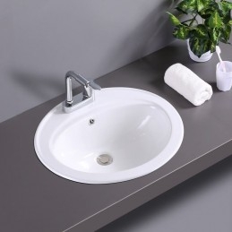 22 Inch Oval Ceramic Hand...
