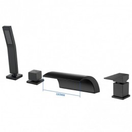 Shower System in Black in...