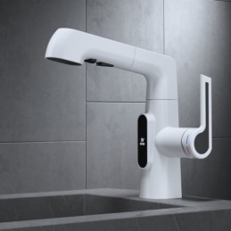 Basin Mixer Tap in White in...